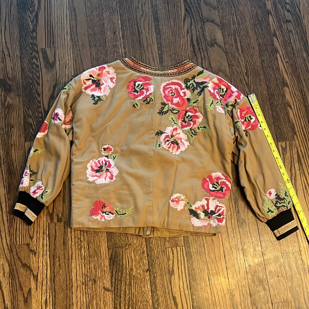 ANTHROPOLOGIE NEEDLEPOINT BOMBER JACKET - Picture 12 of 14